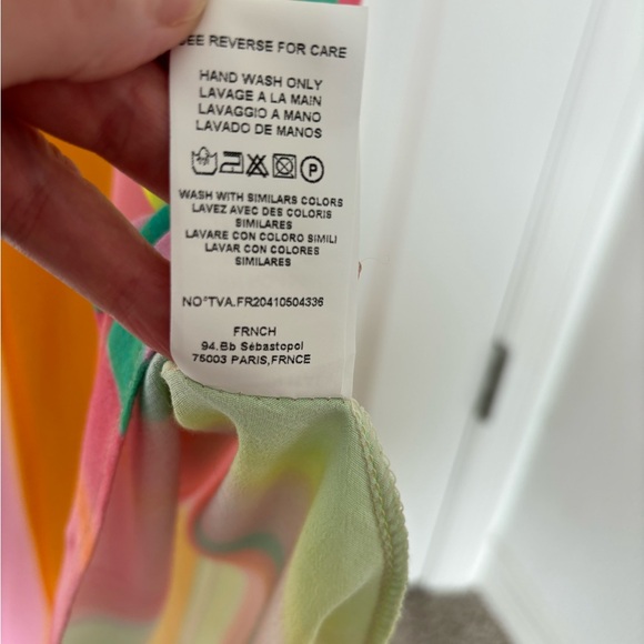 CIKA DRESS BY FRNCH-From Evergreen Clothing. ***Retail $105*** Diagonal rainbow - Picture 7 of 9